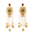 Lightweight Gold Plated Ethnic Ghungroo Kashmiri Earrings