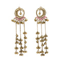 Gold Plated Ethnic Indian Traditional Ghungroo Kashmiri Earrings