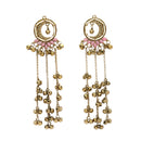 Gold Plated Ethnic Indian Traditional Ghungroo Kashmiri Earrings