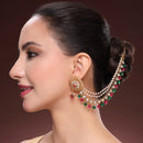 Ethnic Pearl Layered Earrings