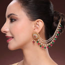 Ethnic Pearl Layered Earrings