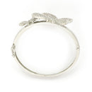 Rhodium Plated Set Of 2 Silver Toned Openable Cuff for Women