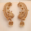 Gold Plated Peacock Shape Earrings