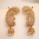 Peacock Shape Gold Plated Ethnic Ear Cuff Earrings For Women