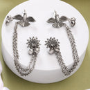 Vintage Silver Oxi Earrings