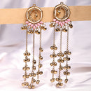 Gold Plated Ethnic Indian Traditional Ghungroo Kashmiri Earrings