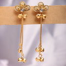 Gold Plated Traditional Ethnic Gold Ghungroo Kashmiri Earrings