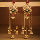 Lightweight Gold Plated Ethnic Ghungroo Kashmiri Earrings