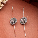 Oxidised Lion King Contemporary Ear Cuff Earrings For Women