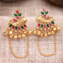 Gold Plated Designer Ghungroo Ethnic Chandbali Earrings