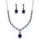 Oval Pendant Necklace Set