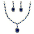 Oval Pendant Necklace Set