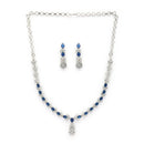 Elara Rhodium Necklace Set