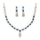 Elara Rhodium Necklace Set