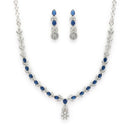 Elara Rhodium Necklace Set