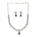 Sapphire Blue Necklace Set