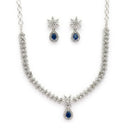 Sapphire Blue Necklace Set