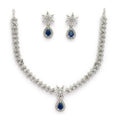 Sapphire Blue Necklace Set
