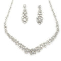 American Diamond White Necklace Set