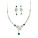 Floral Amethyst Necklace Set