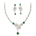 Floral Amethyst Necklace Set