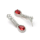 Designer Ruby Red Necklace Set