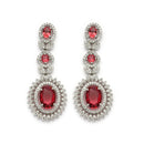 Royal Ruby Bridal Necklace Set