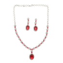 Oval Pendant Necklace Set