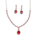 Oval Pendant Necklace Set