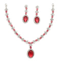 Oval Pendant Necklace Set