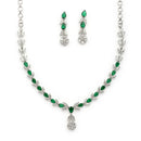 Elara Rhodium Necklace Set