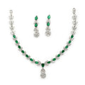 Elara Rhodium Necklace Set