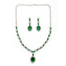 Oval Pendant Necklace Set