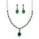 Oval Pendant Necklace Set