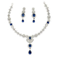 Blue Stone Bridal Necklace Set