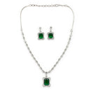 Ruby Pendant Necklace Set