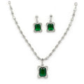 Ruby Pendant Necklace Set
