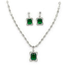 Ruby Pendant Necklace Set