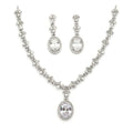 Oval Pendant Necklace Set