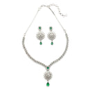 Emerald Bloom Necklace Set