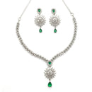 Emerald Bloom Necklace Set