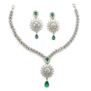 Emerald Bloom Necklace Set