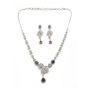 Floral Amethyst Necklace Set