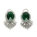 Emerald Green Stone Necklace Set