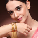 Traditional Gold Plated Designer Bangles Jewellery for Women & Girls