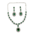 Royal Ruby Bridal Necklace Set