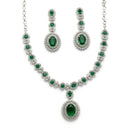 Royal Ruby Bridal Necklace Set