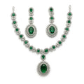 Royal Ruby Bridal Necklace Set