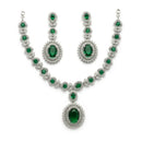 Royal Ruby Bridal Necklace Set