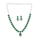 Green Stone Stylish Necklace Set